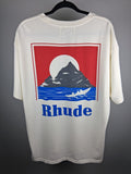 Rhude Logo Print Moonlight T Shirt