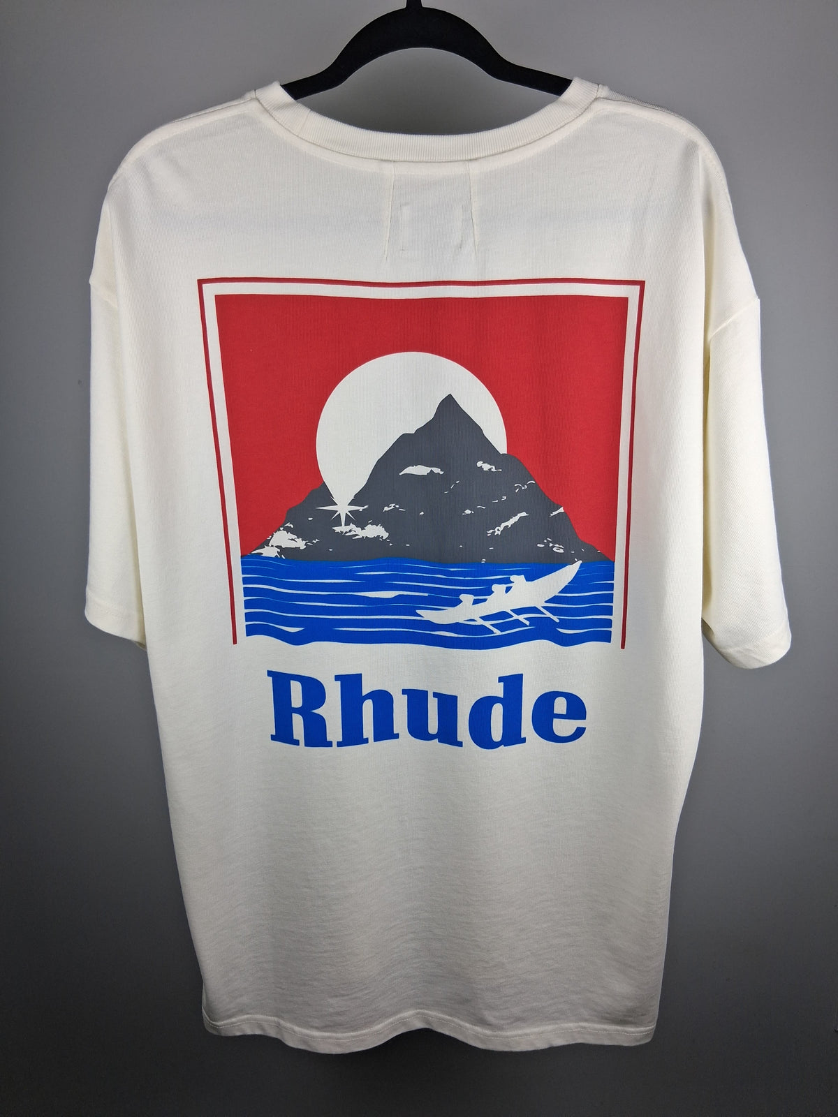 Rhude Logo Print Moonlight T Shirt