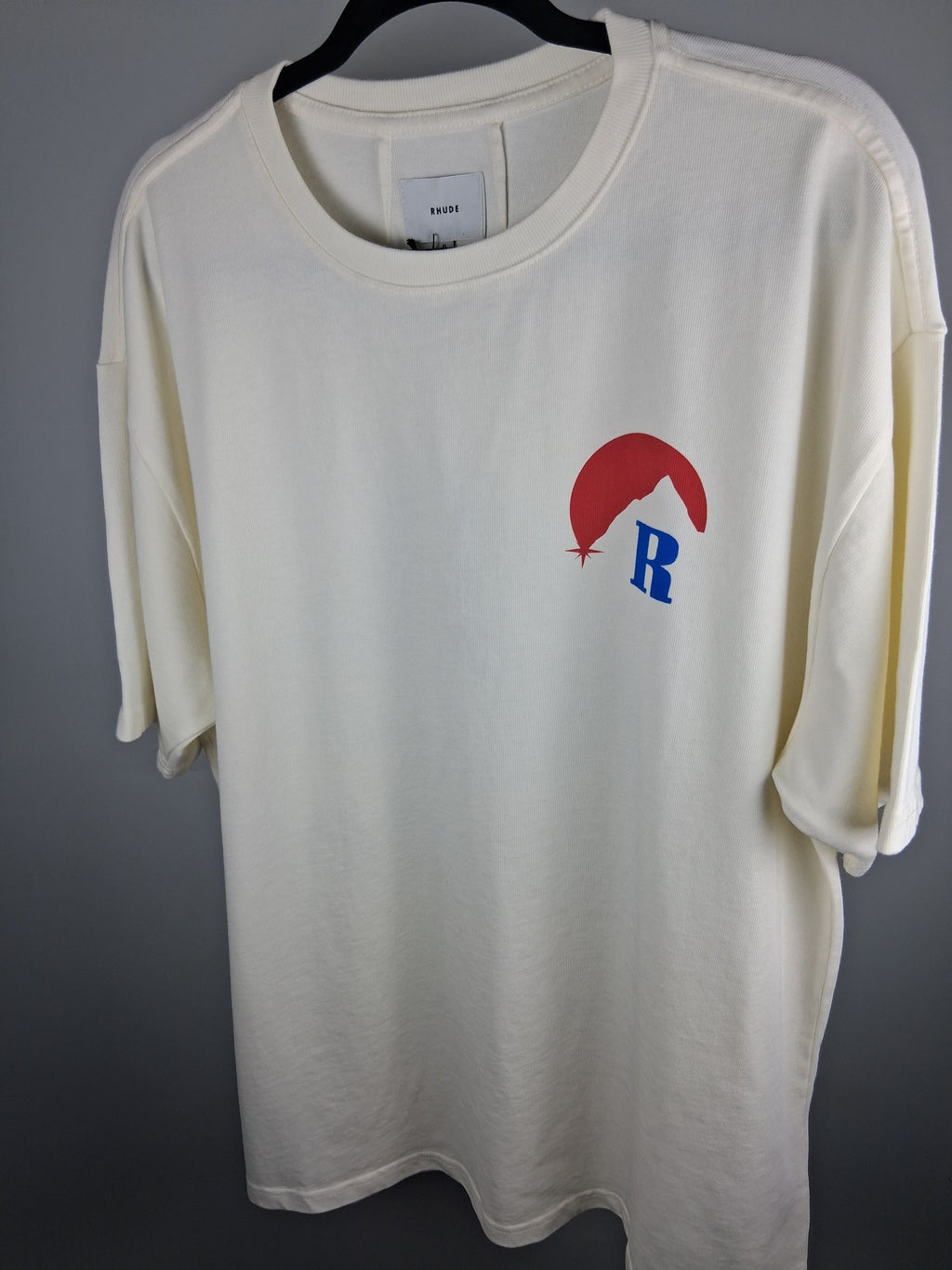 Rhude Logo Print Moonlight T Shirt