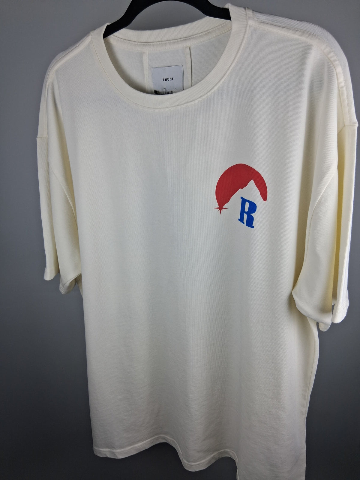 Rhude Logo Print Moonlight T Shirt